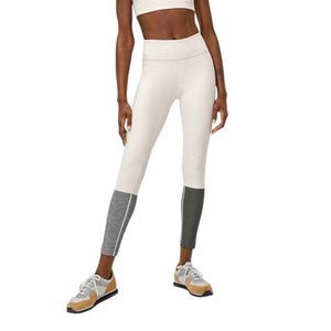 Outdoor Voices Dipped 7/8 Ankle Leggings in Neutral Beige, Ash and Teal …